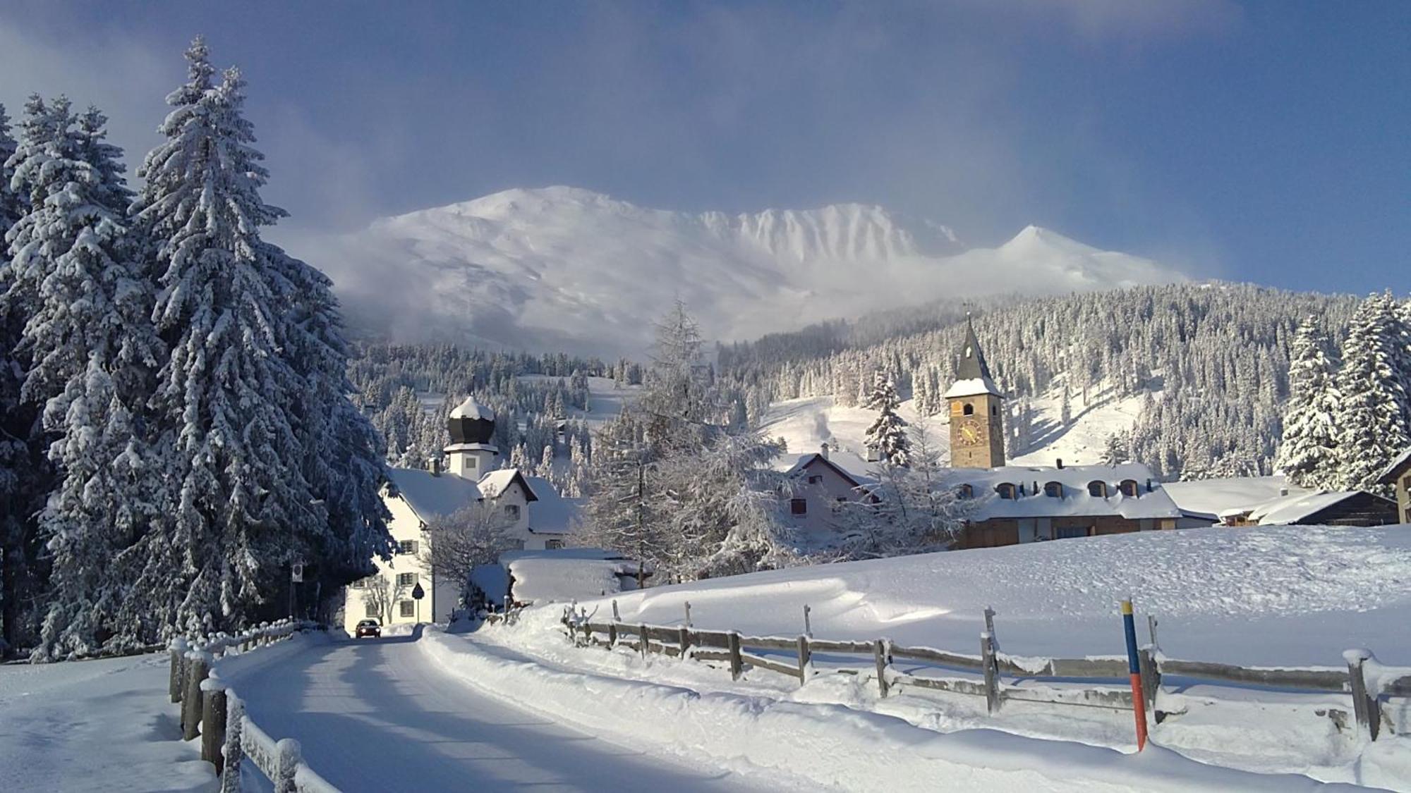 Hotel Alpina Parpan Bagian luar foto